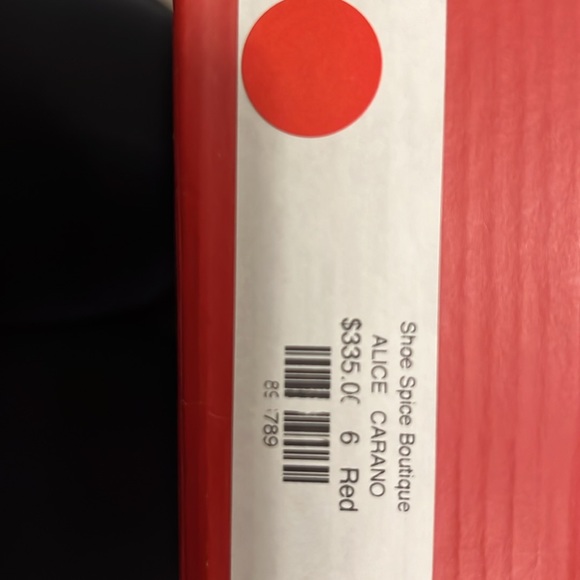 Red dress boot in a block 3’ heel leather wet patent. Brand new. Size 6. - Picture 6 of 7